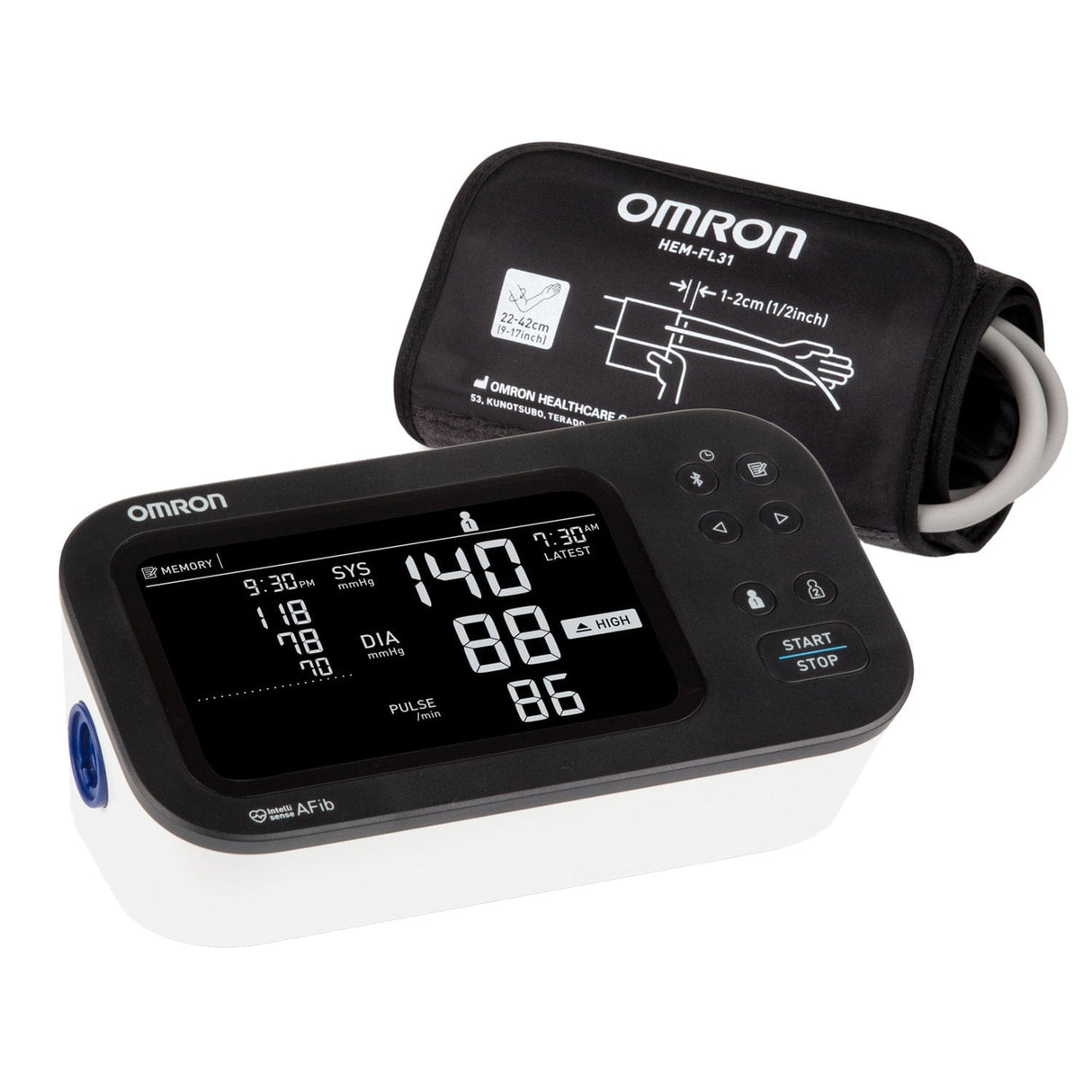 Omron 10 Series Upper Arm Blood Pressure Monitor, BP7465