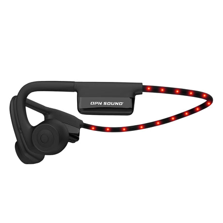 OPN Sound Dashlyte+ Bluetooth Open-Ear Sports Headphones with Mic and LED Neckband, up to 17 Hours Play Time, IPX5 Sweat-Resistant
