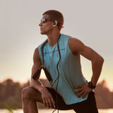 OPN Sound Dashlyte+ Bluetooth Open-Ear Sports Headphones with Mic and LED Neckband, up to 17 Hours Play Time, IPX5 Sweat-Resistant