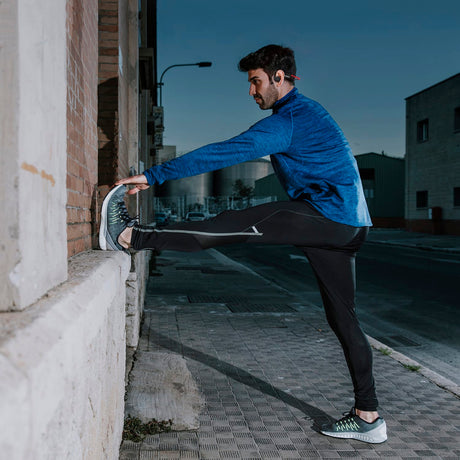 OPN Sound Dashlyte+ Bluetooth Open-Ear Sports Headphones with Mic and LED Neckband, up to 17 Hours Play Time, IPX5 Sweat-Resistant