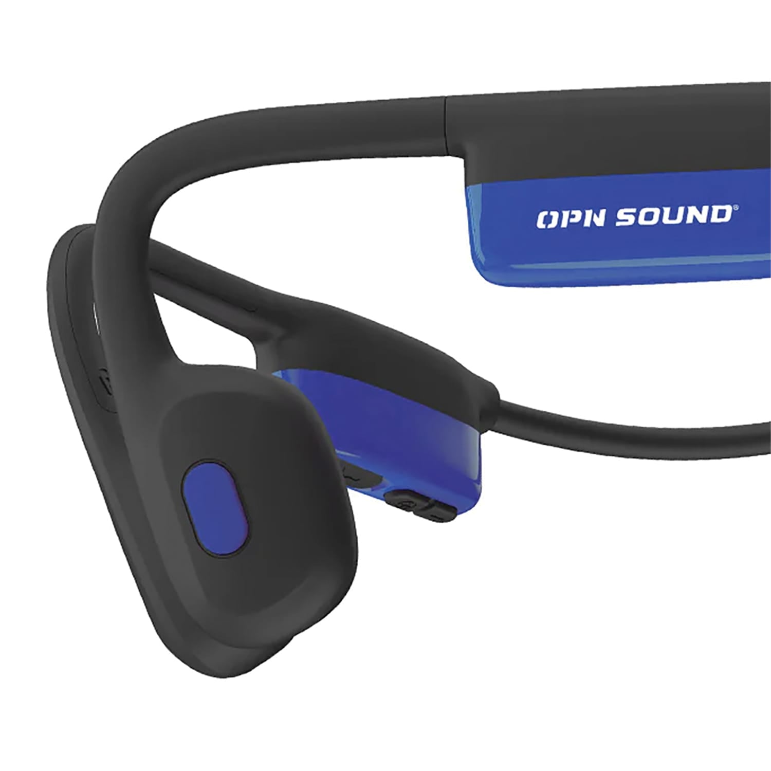 OPN Sound Mezzo+ Bluetooth Bone-Conduction Neckband Sports Headphones with Microphone, Black and Blue