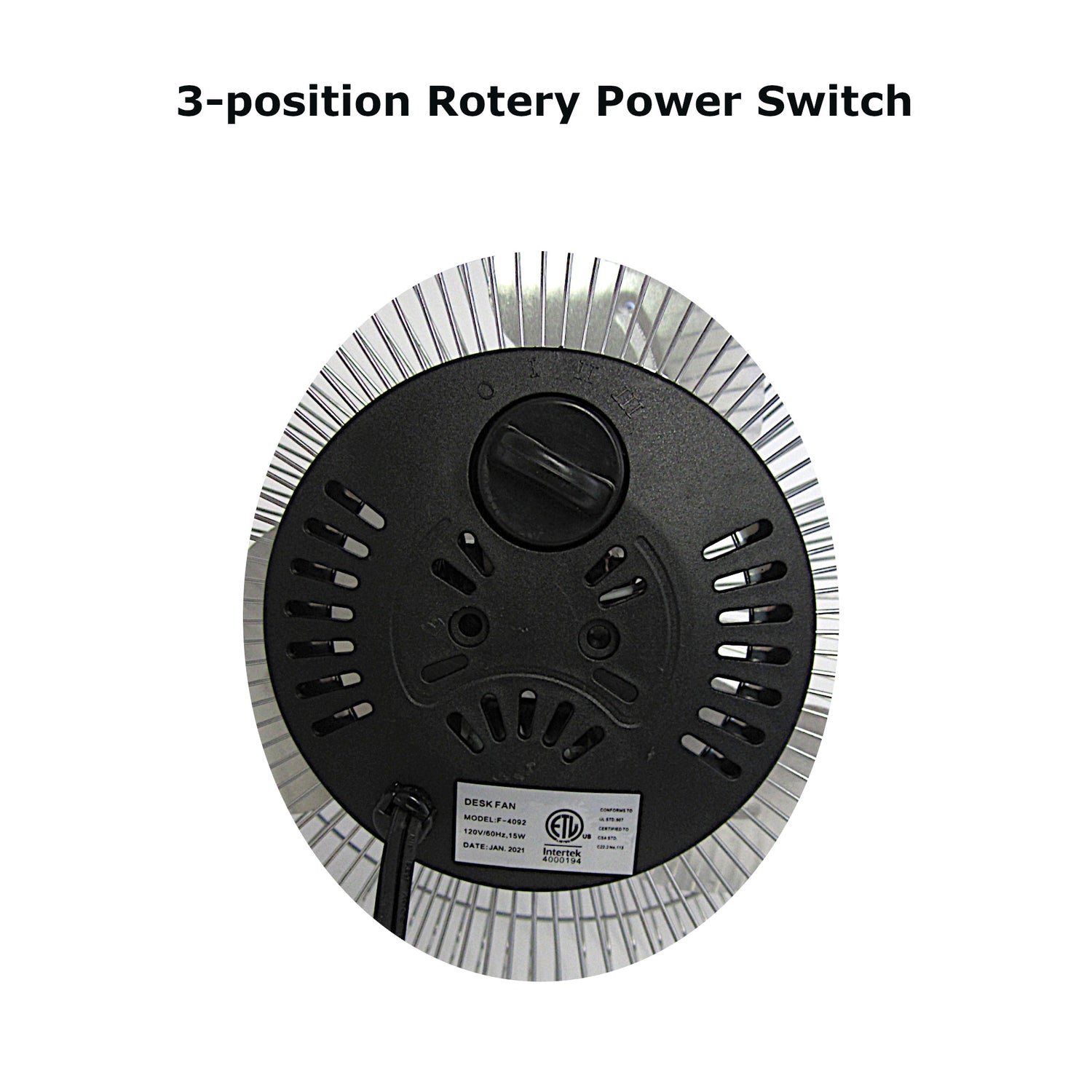 Optimus 9-In. 3-Speed High-Velocity Fan, F-4092