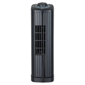 Optimus 14-In. Portable Oscillating Ultra-Slim Desktop Mini Tower Fan with 3 Speeds, 550 CFM, 70° Oscillation, 50 Watts, 72-In. Cord, Black