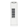 Optimus 14-In. Portable Oscillating Ultra-Slim Desktop Mini Tower Fan with 3 Speeds, 550 CFM, 70° Oscillation, 50 Watts, 72-In. Cord, White