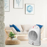 Optimus 4-Settings 1500-Watt-Max Portable Oscillating Fan Heater with Thermostat