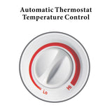 Optimus 4-Settings 1500-Watt-Max Portable Oscillating Fan Heater with Thermostat