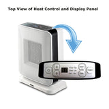 Optimus 1500-Watt-Max Portable Oscillating Ceramic Heater with Electronic Digital Thermostat, H-7245
