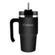 Outdoors Professional 20-Oz. Stainless Steel Double-Walled Insulated Tumbler with Straw, Black
