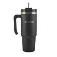 Outdoors Professional 30-Oz. Stainless Steel Double-Walled Insulated Tumbler with Straw, Black