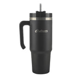 Outdoors Professional 30-Oz. Stainless Steel Double-Walled Insulated Tumbler with Straw, Black