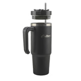 Outdoors Professional 30-Oz. Stainless Steel Double-Walled Insulated Tumbler with Straw, Black