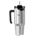 Outdoors Professional 30-Oz. Stainless Steel Double-Walled Insulated Tumbler with Straw, Stainless Steel