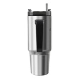 Outdoors Professional 30-Oz. Stainless Steel Double-Walled Insulated Tumbler with Straw, Stainless Steel