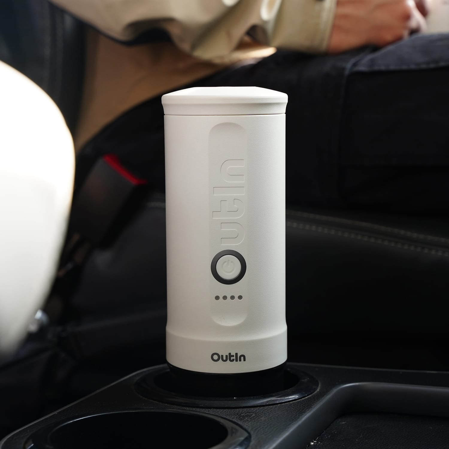 OutIn Nano Portable Electric Espresso Machine, Pearl White