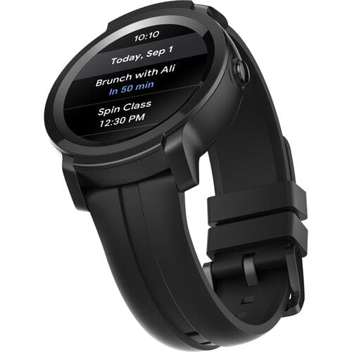 TicWatch E2 Smartwatch GPS Waterproof iOS and Android Black - Certified Refurbished