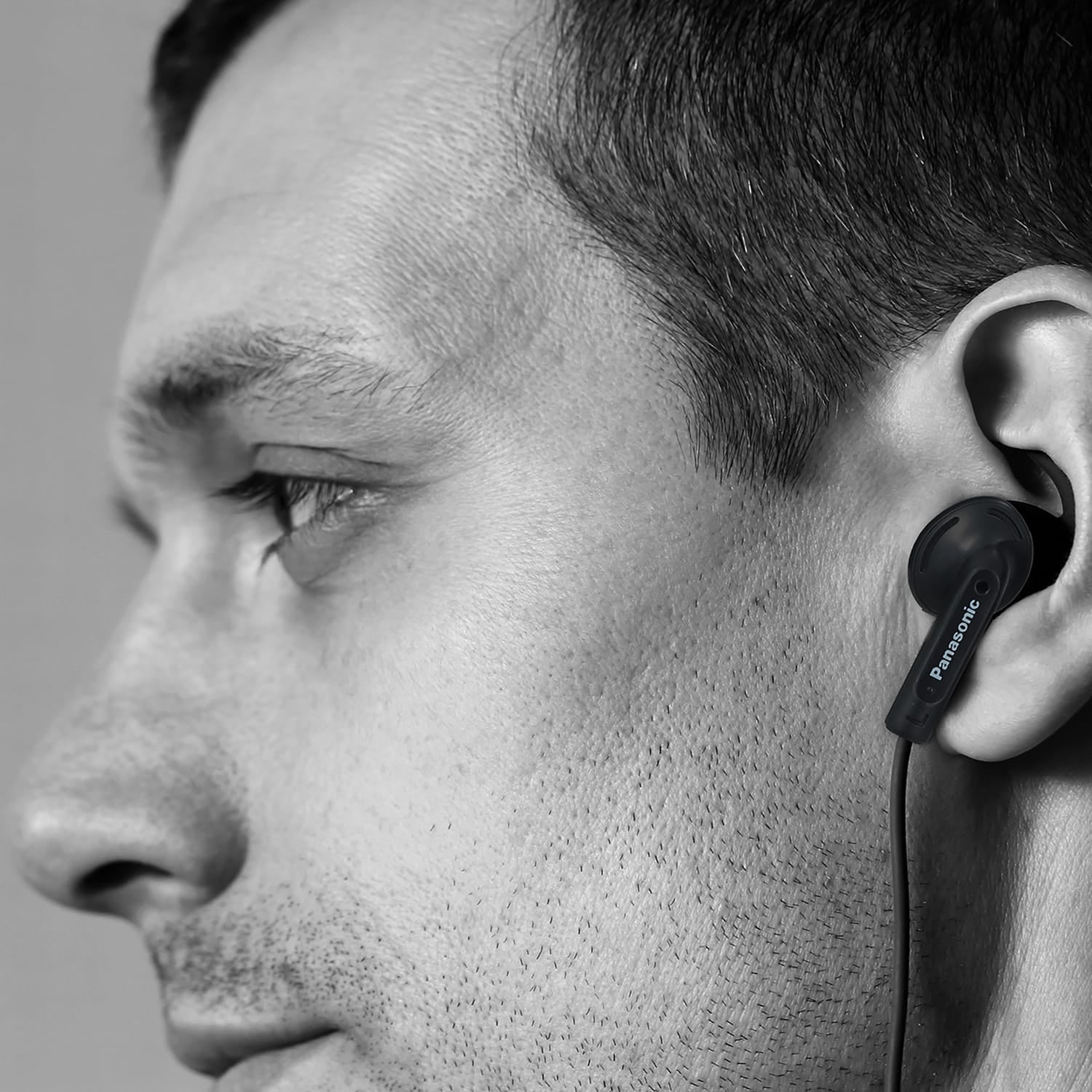 Panasonic Wired On-Ear Earphones with 3.5-mm Connector, Powerful Bass, HV096
