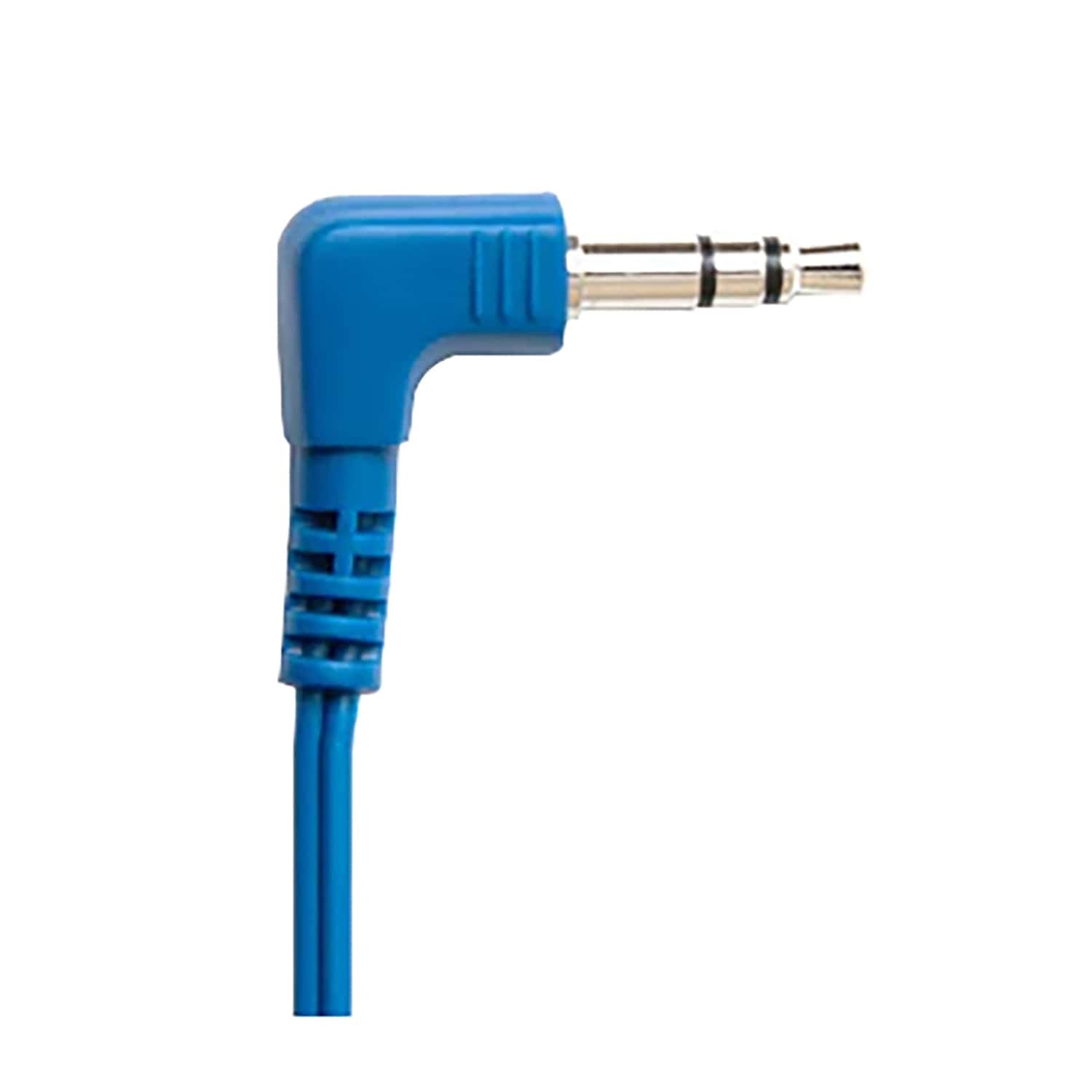 Panasonic ErgoFit Wired In-Ear Earbud Headphones with Right-Angle 3.5-mm Connector, RP-HJE120, Blue