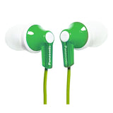 Panasonic ErgoFit Wired In-Ear Earbud Headphones with Right-Angle 3.5-mm Connector, RP-HJE120, Green