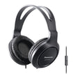 Panasonic Wired Over-Ear Headphones with In-Line Mic, 3.5-mm Connector, and Long Cord, XBS for Deep Bass, RP-HT161M