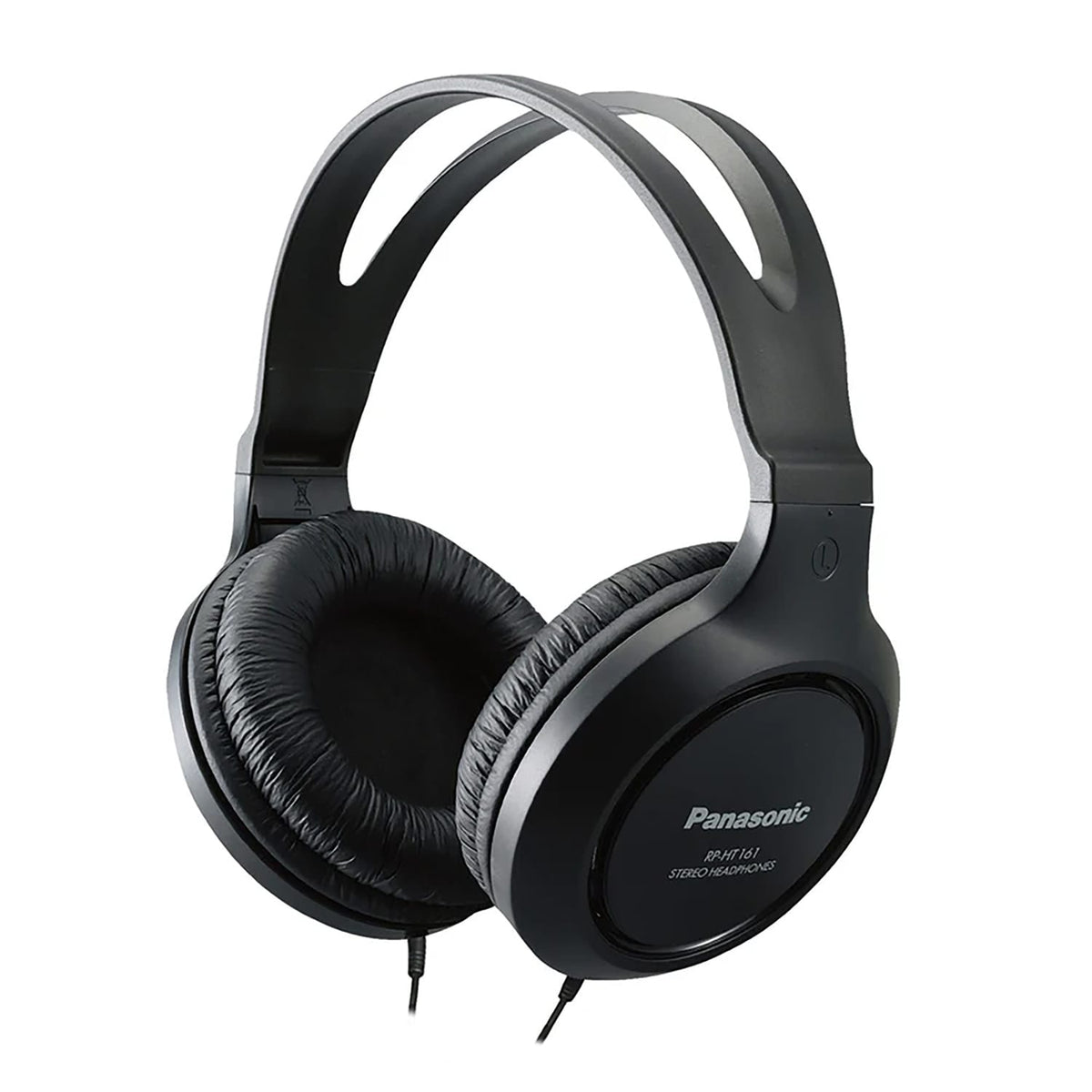 Panasonic Wired Over-Ear Headphones with In-Line Mic, 3.5-mm Connector, and Long Cord, XBS for Deep Bass, RP-HT161M