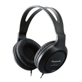 Panasonic Wired Over-Ear Headphones with In-Line Mic, 3.5-mm Connector, and Long Cord, XBS for Deep Bass, RP-HT161M