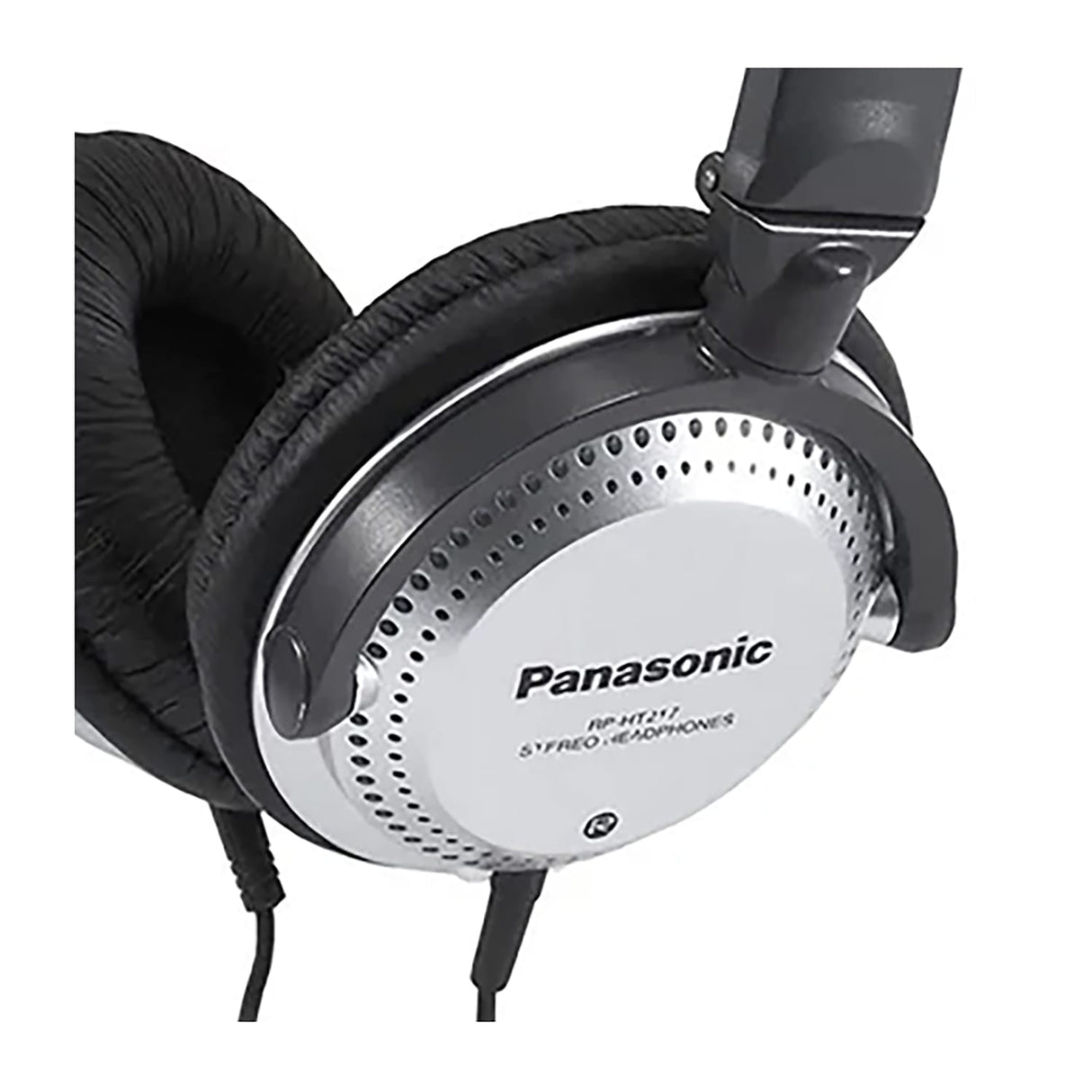 Panasonic Wired Folding On-Ear Headphones with In-Line Volume Control, 3.5-mm/1/4-in. Connectors, and Dual-Entry Cord, XBS for Deep Bass, RP-HT227