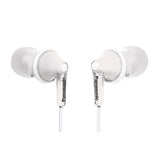 Panasonic ErgoFit Wired In-Ear Earbud Headphones with In-Line Mic/Call Remote and Right-Angle 3.5-mm TRRS Connector, RP-TCM125, White