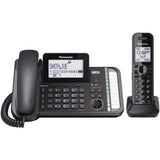 Panasonic 2-Line 1-Handset DECT 6.0 Expandable Cordless Phone System for Landline, Digital Answering System, and Bluetooth Link2Cell