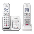 Panasonic Expandable Cordless Phone System for Landline, Digital Answering System, Caller ID, Call Blocker, and Large Buttons, 2 Handset