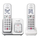 Panasonic Expandable Cordless Phone System for Landline, Digital Answering System, Caller ID, Call Blocker, and Large Buttons, 2 Handset