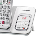Panasonic Expandable Cordless Phone System for Landline, Digital Answering System, Caller ID, Call Blocker, and Large Buttons, 2 Handset