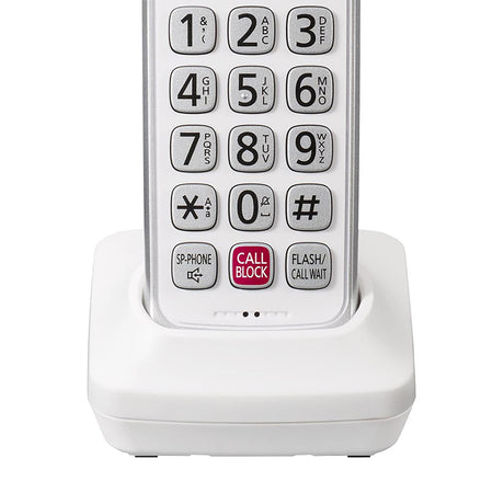 Panasonic Expandable Cordless Phone System for Landline, Digital Answering System, Caller ID, Call Blocker, and Large Buttons, 2 Handset
