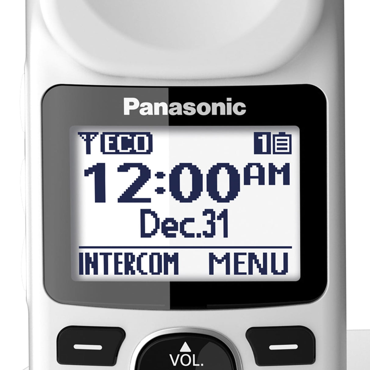 Panasonic 1-Handset DECT 6.0 40-dB Amplified/Expandable Cordless Phone System for Landline, Answering System, Noise Reduction, and Visual Ringer