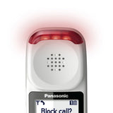 Panasonic 1-Handset DECT 6.0 40-dB Amplified/Expandable Cordless Phone System for Landline, Answering System, Noise Reduction, and Visual Ringer