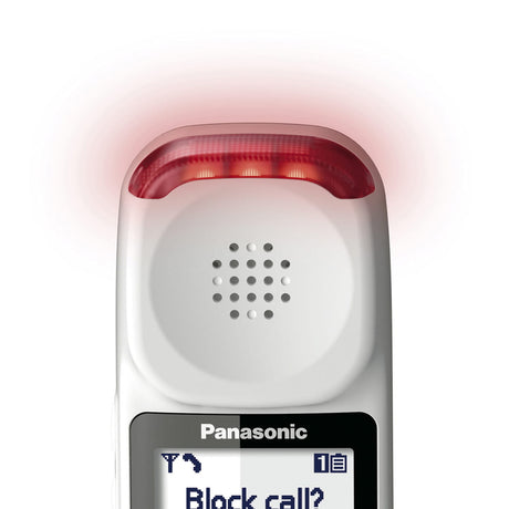 Panasonic 1-Handset DECT 6.0 40-dB Amplified/Expandable Cordless Phone System for Landline, Answering System, Noise Reduction, and Visual Ringer