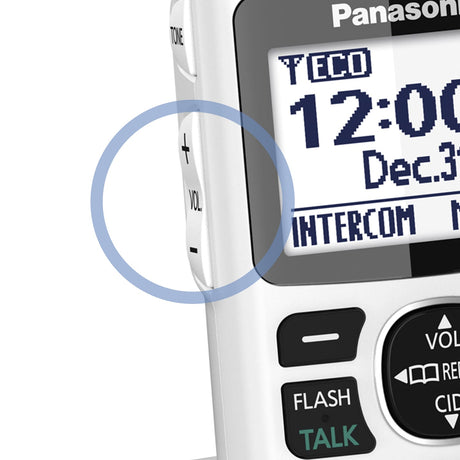Panasonic 1-Handset DECT 6.0 40-dB Amplified/Expandable Cordless Phone System for Landline, Answering System, Noise Reduction, and Visual Ringer