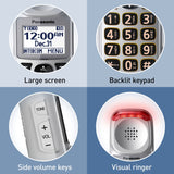 Panasonic 1-Handset DECT 6.0 50-dB Amplified/Expandable Cordless Phone System for Landline, Answering System, Noise Reduction, and Visual Ringer