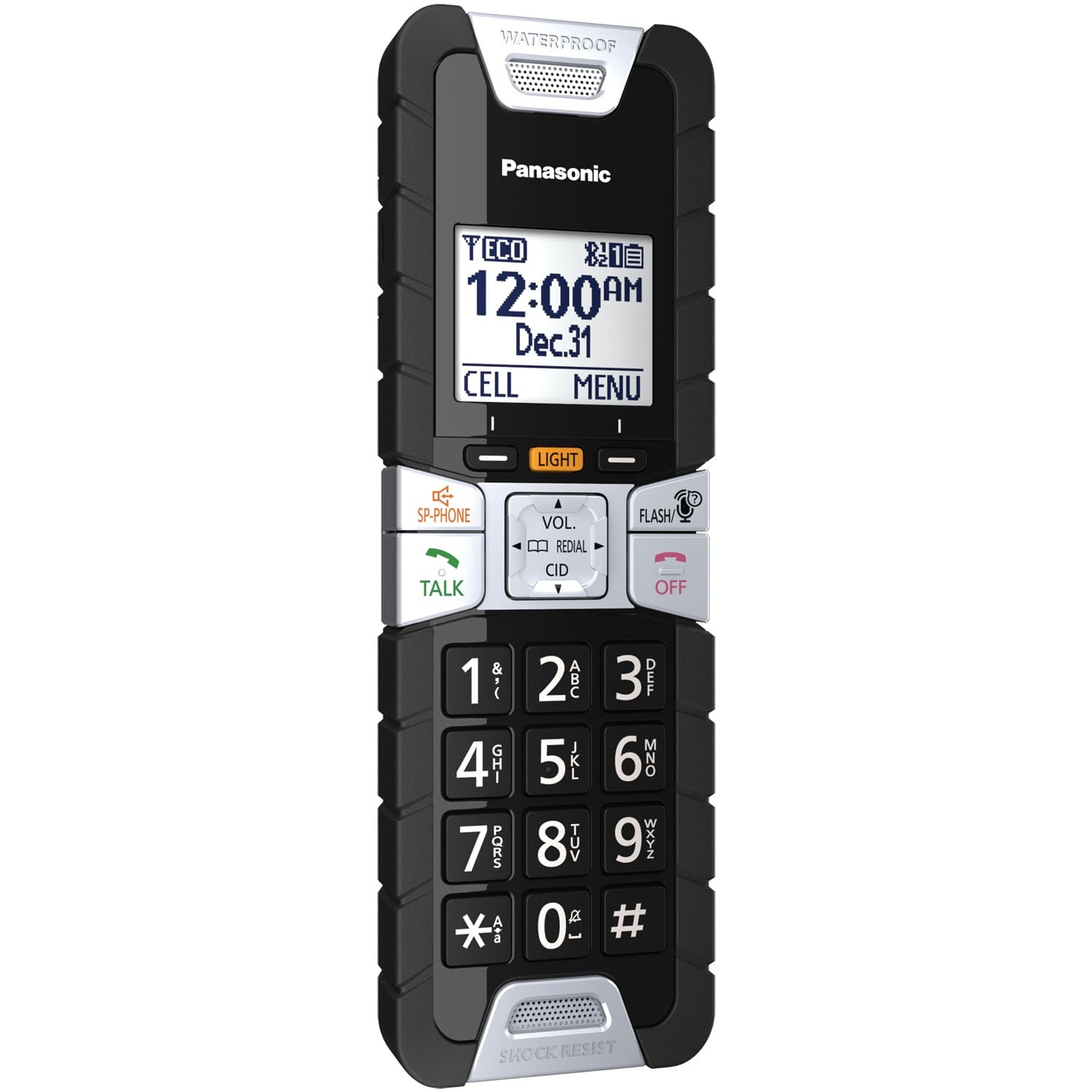 Panasonic Extra-Rugged Cordless Phone Accessory Handset for Select Panasonic Digital Cordless Phones, KX-TGTA61