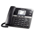 Panasonic Corded DECT 6.0 4-Line Office Phone Base Station with Answering Machine, Black, KX-TGW420B