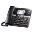 Panasonic Corded-Handset DECT 6.0 Cordless Office Phone Extension for KX-TGW420B 4-Line Office Phone Base Station, Black, KX-TGWA40B