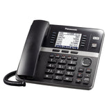 Panasonic Corded-Handset DECT 6.0 Cordless Office Phone Extension for KX-TGW420B 4-Line Office Phone Base Station, Black, KX-TGWA40B
