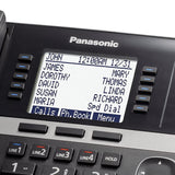 Panasonic Corded-Handset DECT 6.0 Cordless Office Phone Extension for KX-TGW420B 4-Line Office Phone Base Station, Black, KX-TGWA40B