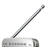 Panasonic Portable Pocket AM/FM Radio, Silver, RF-P50