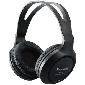 Panasonic Wired Over-Ear Headphones with 3.5-mm Connector and Long Cord, XBS for Deep Bass, RP-HT161-K