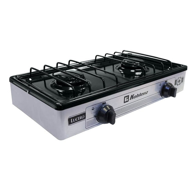 Koblenz PSK 200 2-Burner Outdoor Stove Top, Silver