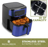 Paula Deen Stainless Steel 10 QT 1700 Watts LED Display Digital Air Fryer Blue Stainless - Certified Refurbished