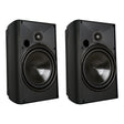 Proficient Audio 5-1/4-In. 125-Watt AW525 Indoor/Outdoor Speaker Pair with Polypropylene Woofer and Pivoting Supernil Soft-Dome Tweeter, 8 Ohms, Black