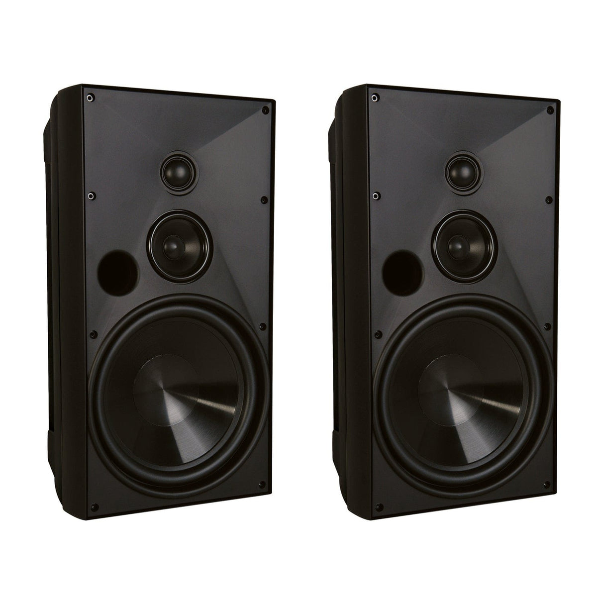 Proficient Audio AW830 175-Watt 8-In. Outdoor 3-Way Speaker Set, Black