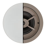 Proficient Audio 6-1/2-In. 75-Watt Protege C606 2-Way In-Ceiling Speaker Pair with Polypropylene Woofer and Fixed Soft-Dome Tweeter, 8 Ohms