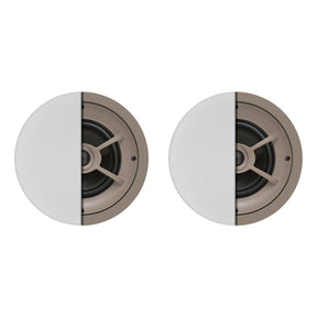 Proficient Audio 6-1/2-In. 100-Watt Protege C626 2-Way In-Ceiling Speaker Pair with Graphite Woofer and Pivoting Silk-Dome Tweeter, 8 Ohms